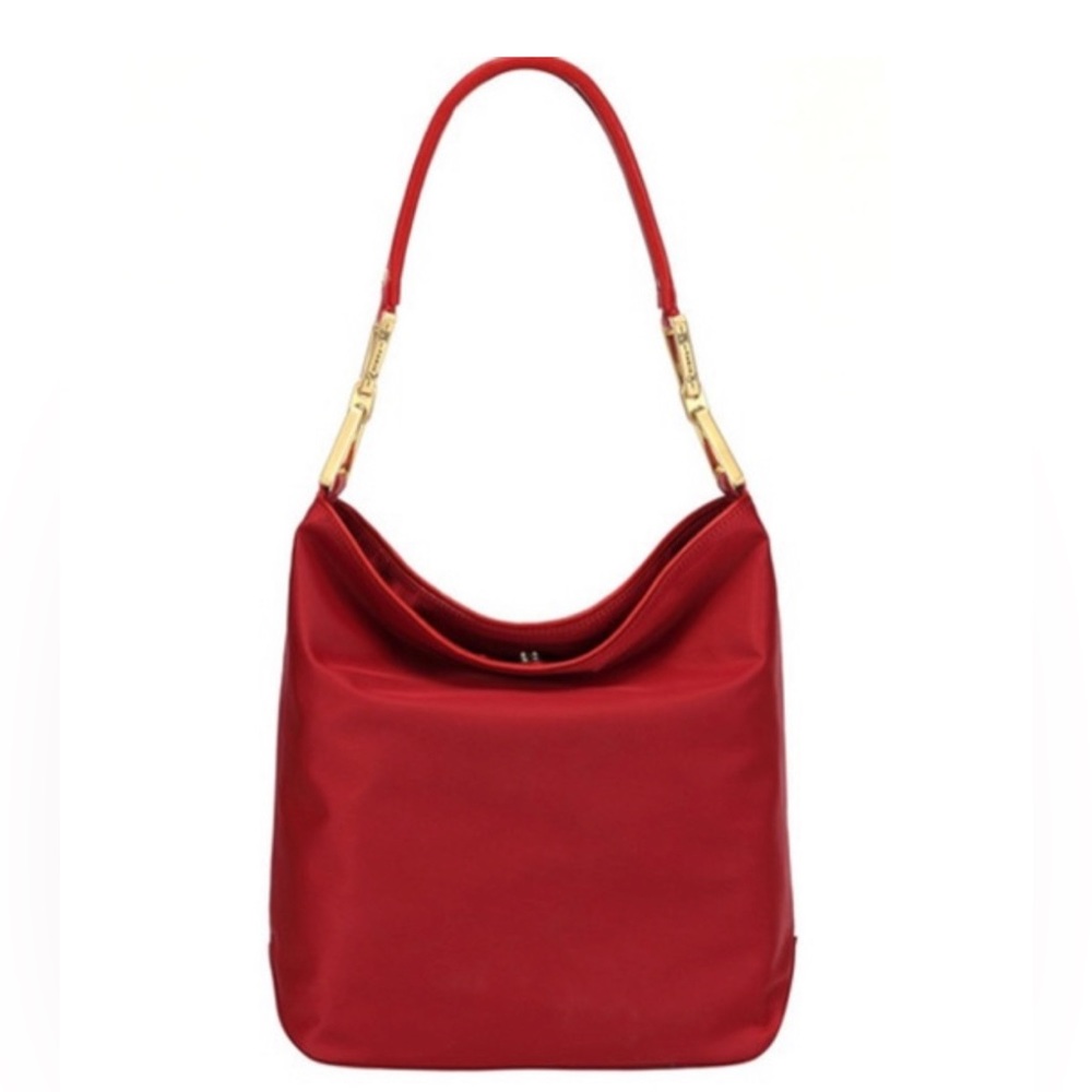 JPK Paris 75 Red Nylon Bucket Bag
